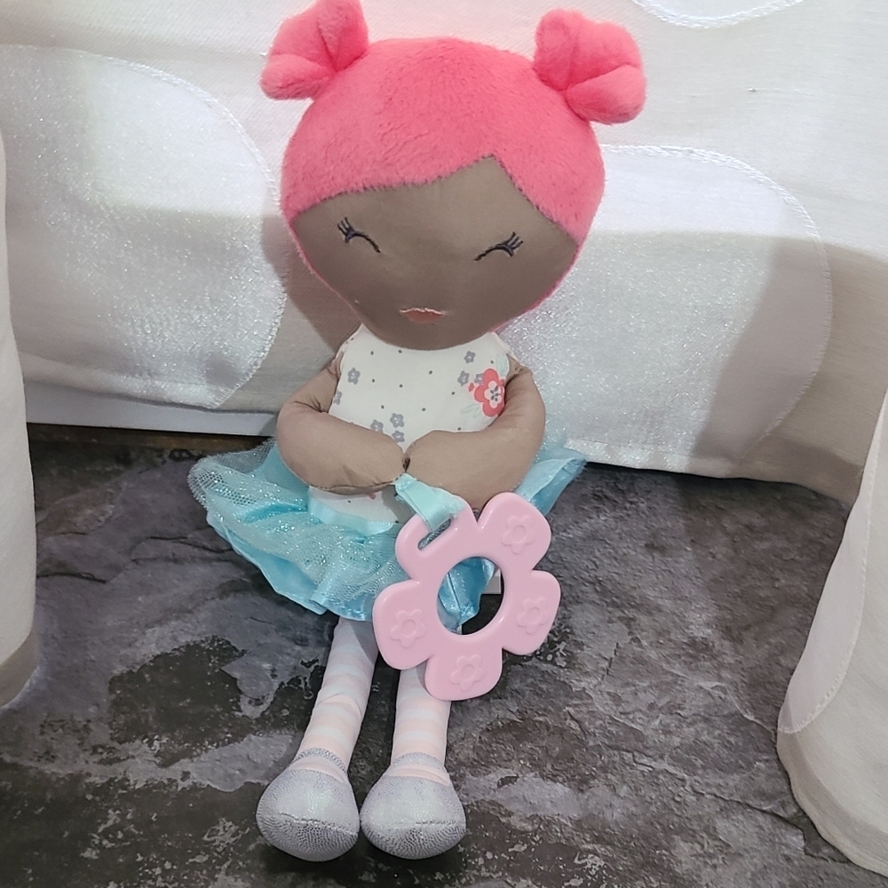Goldbug 10" Plush Doll Attachment Rattle